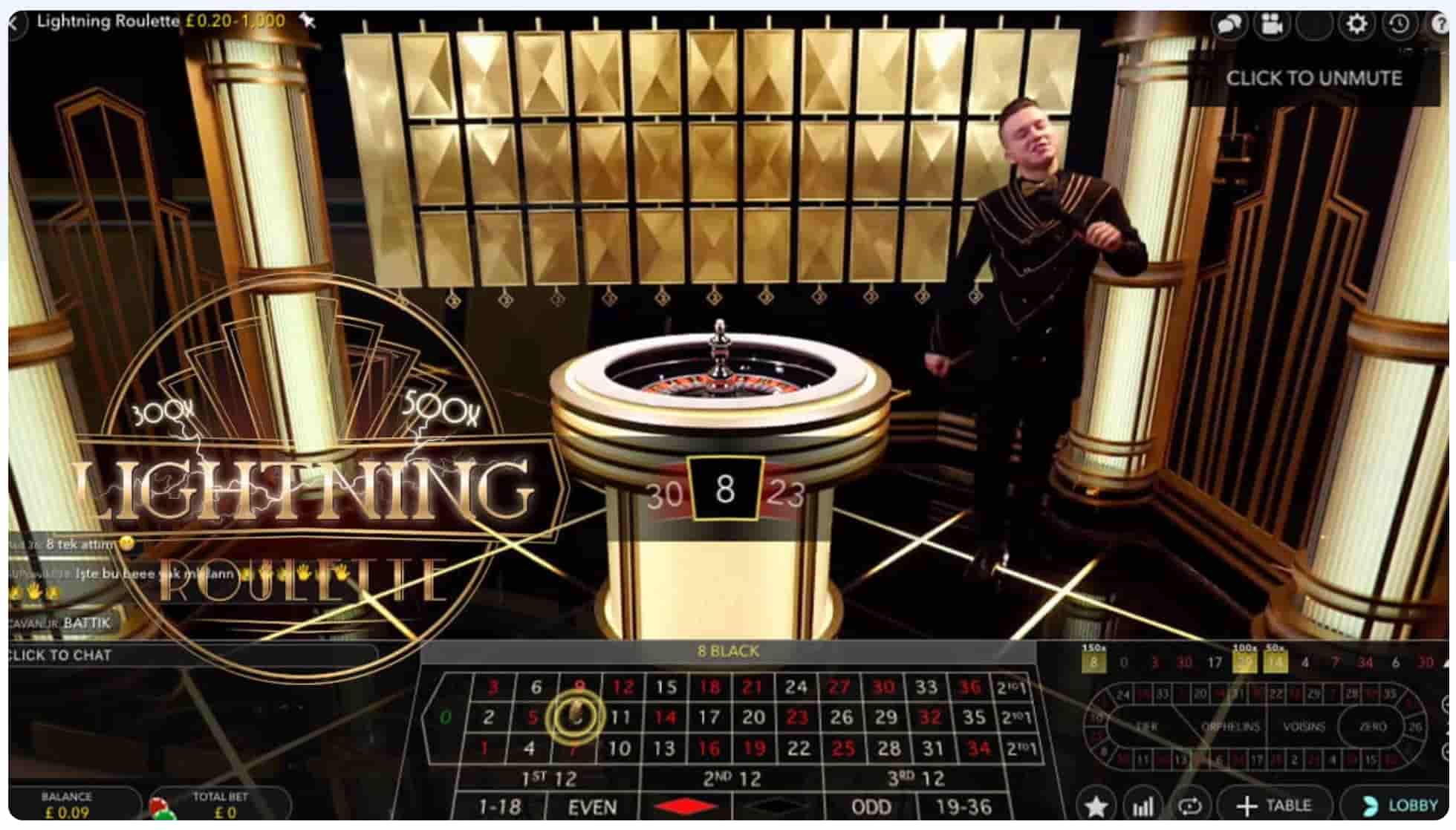 Lightning Roulette Juego por Dinero Real